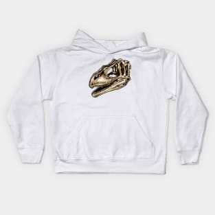 Dinosaur Skull Carcharodontosaurus Sticker Kids Hoodie